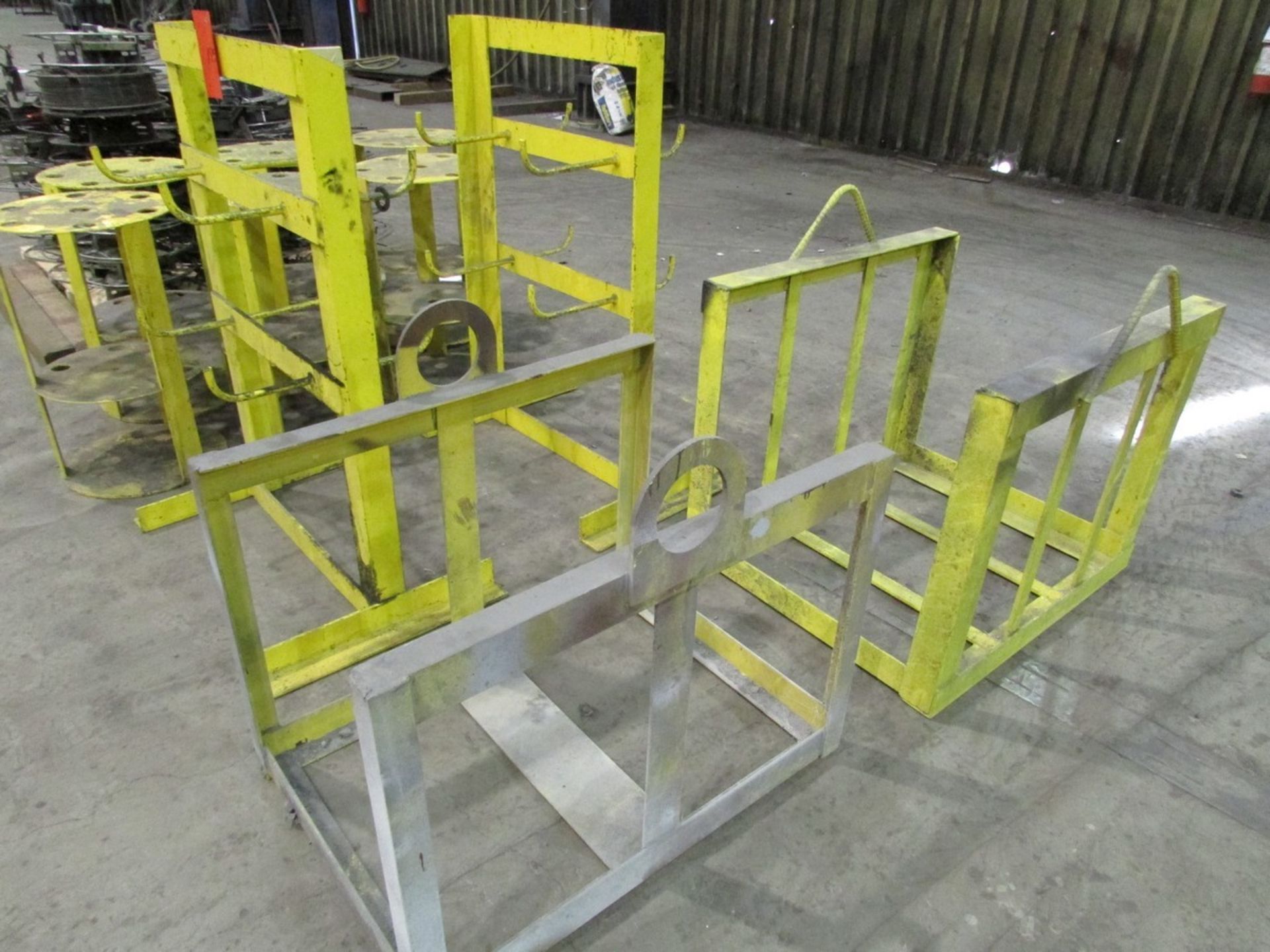 6 Broom Stands & 4 Misc. Yellow Stands - Image 3 of 4