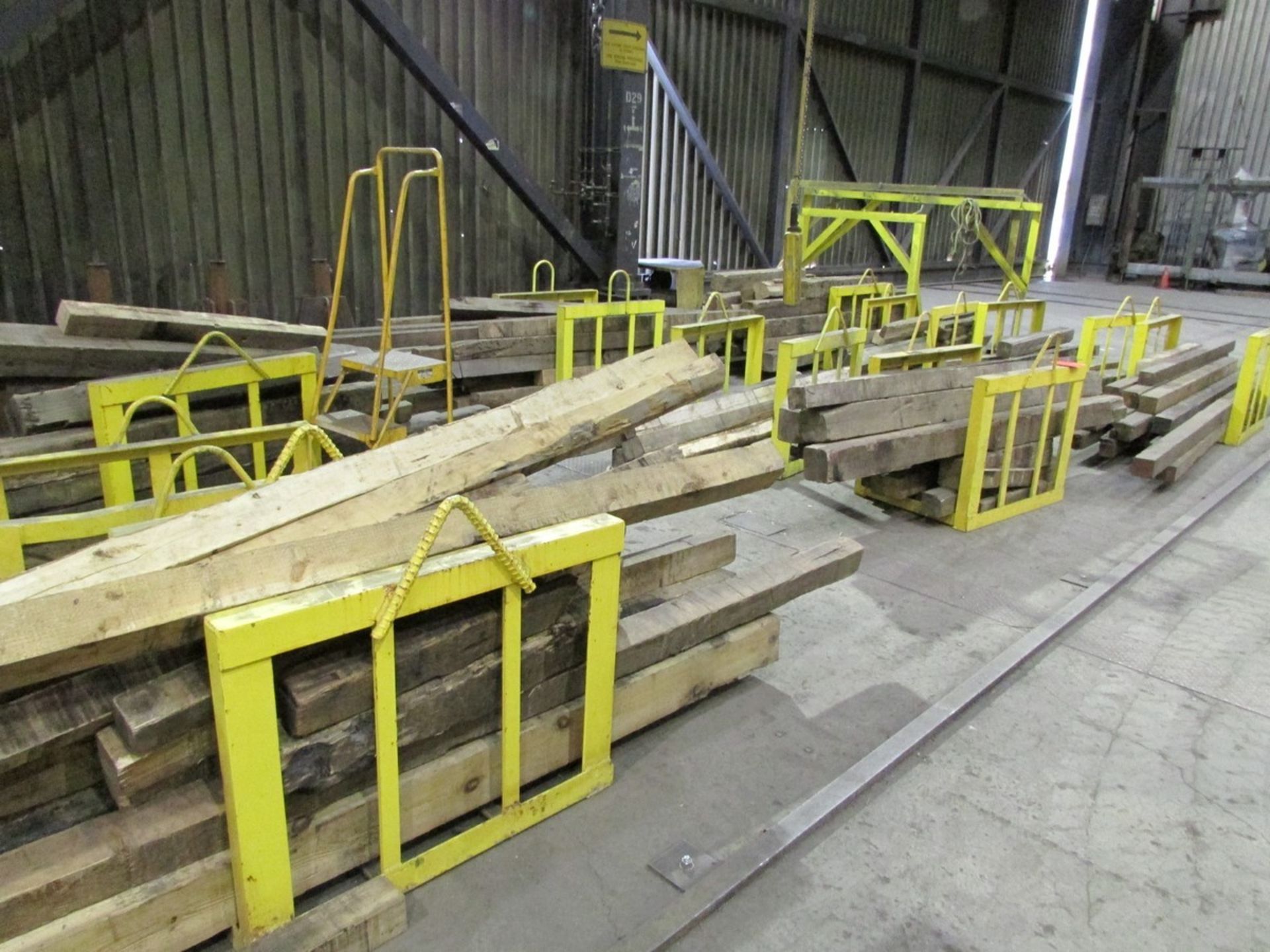 6 Broom Stands & 4 Misc. Yellow Stands - Image 4 of 4