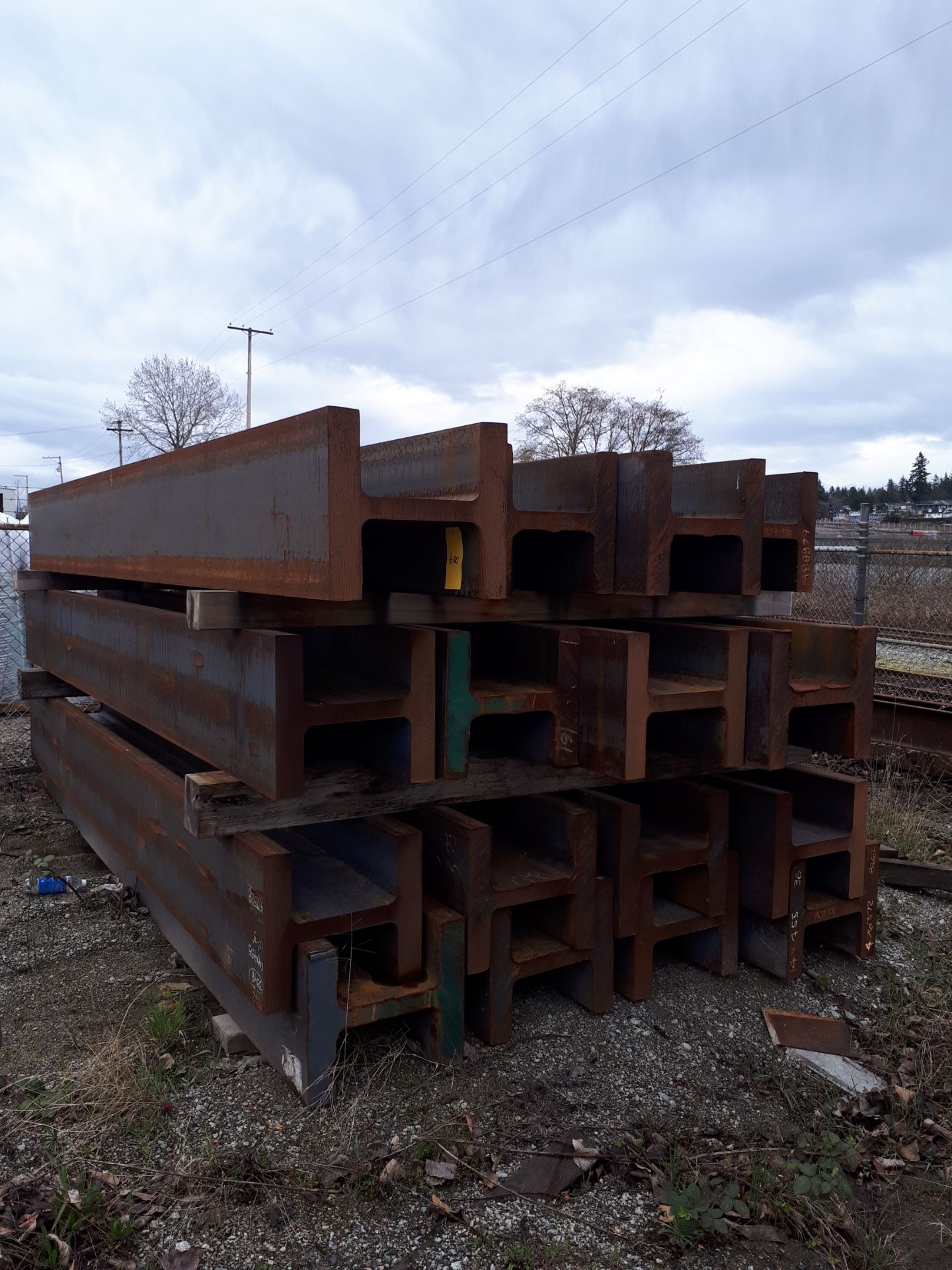 All Scrap Metal along South Fence (row begins at pile of steel tube about 40' East of railway - Image 13 of 13