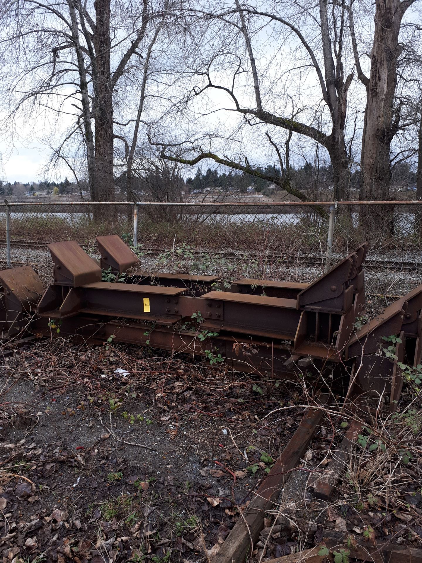 All Scrap Metal along South Fence (row begins at pile of steel tube about 40' East of railway - Image 9 of 13