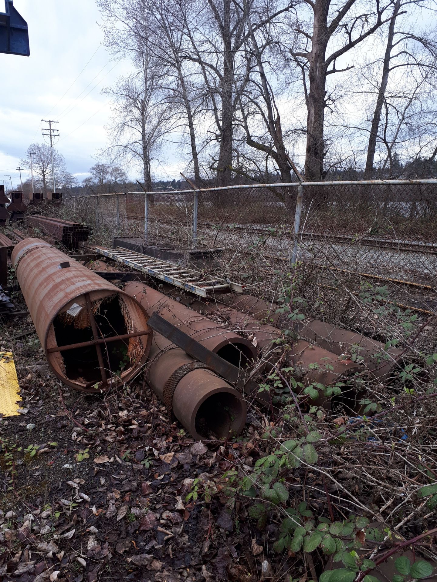 All Scrap Metal along South Fence (row begins at pile of steel tube about 40' East of railway - Image 4 of 13