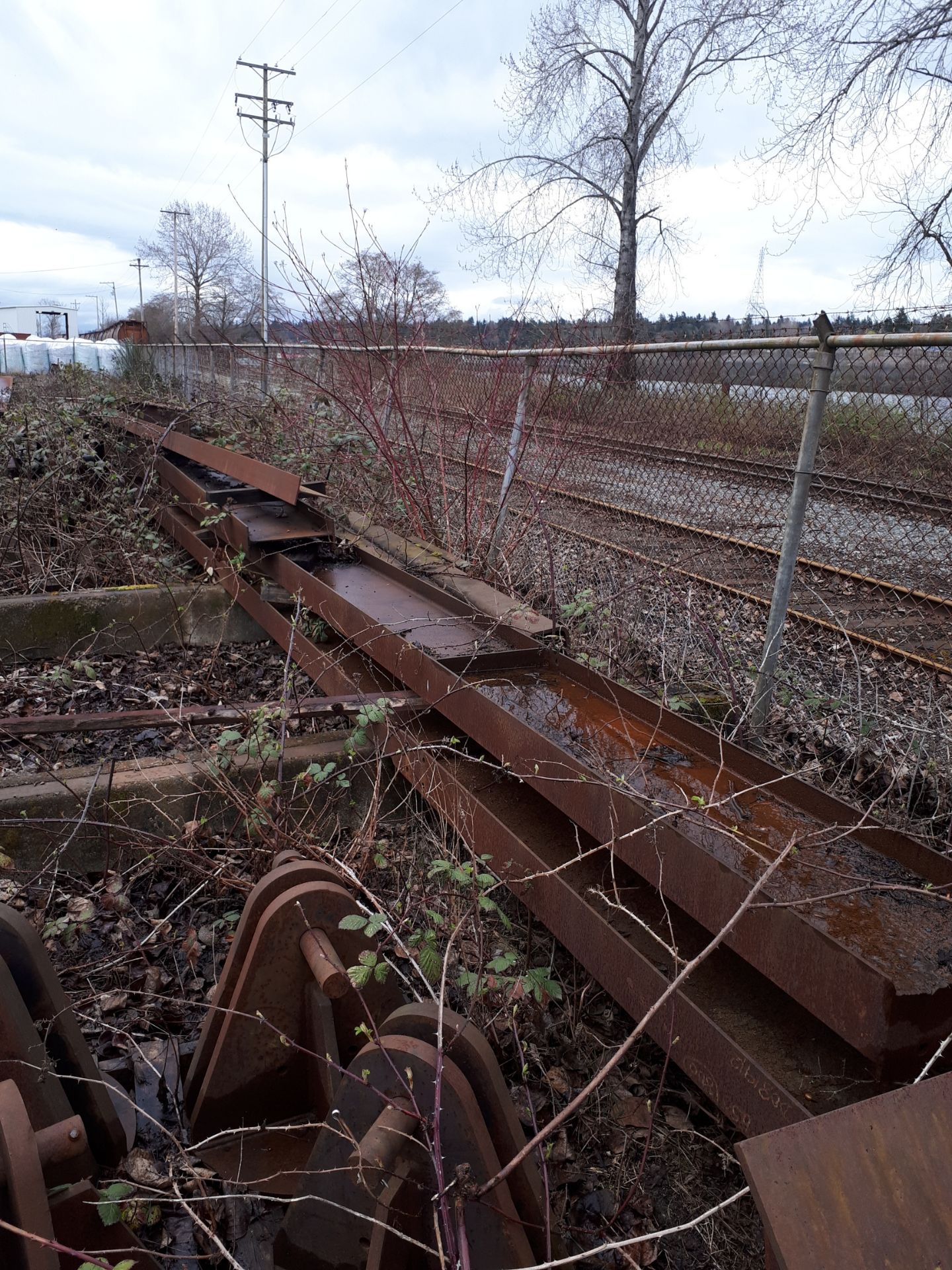 All Scrap Metal along South Fence (row begins at pile of steel tube about 40' East of railway - Image 11 of 13