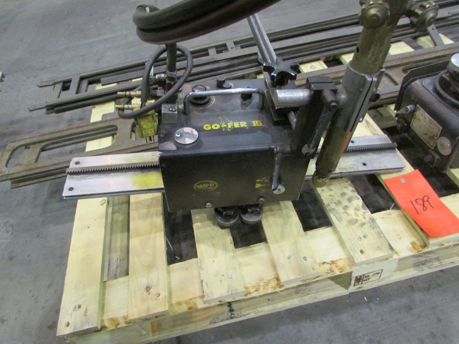 Pallet w/ 2 Robotic Track Cutters & Misc. Tracks - Image 2 of 3