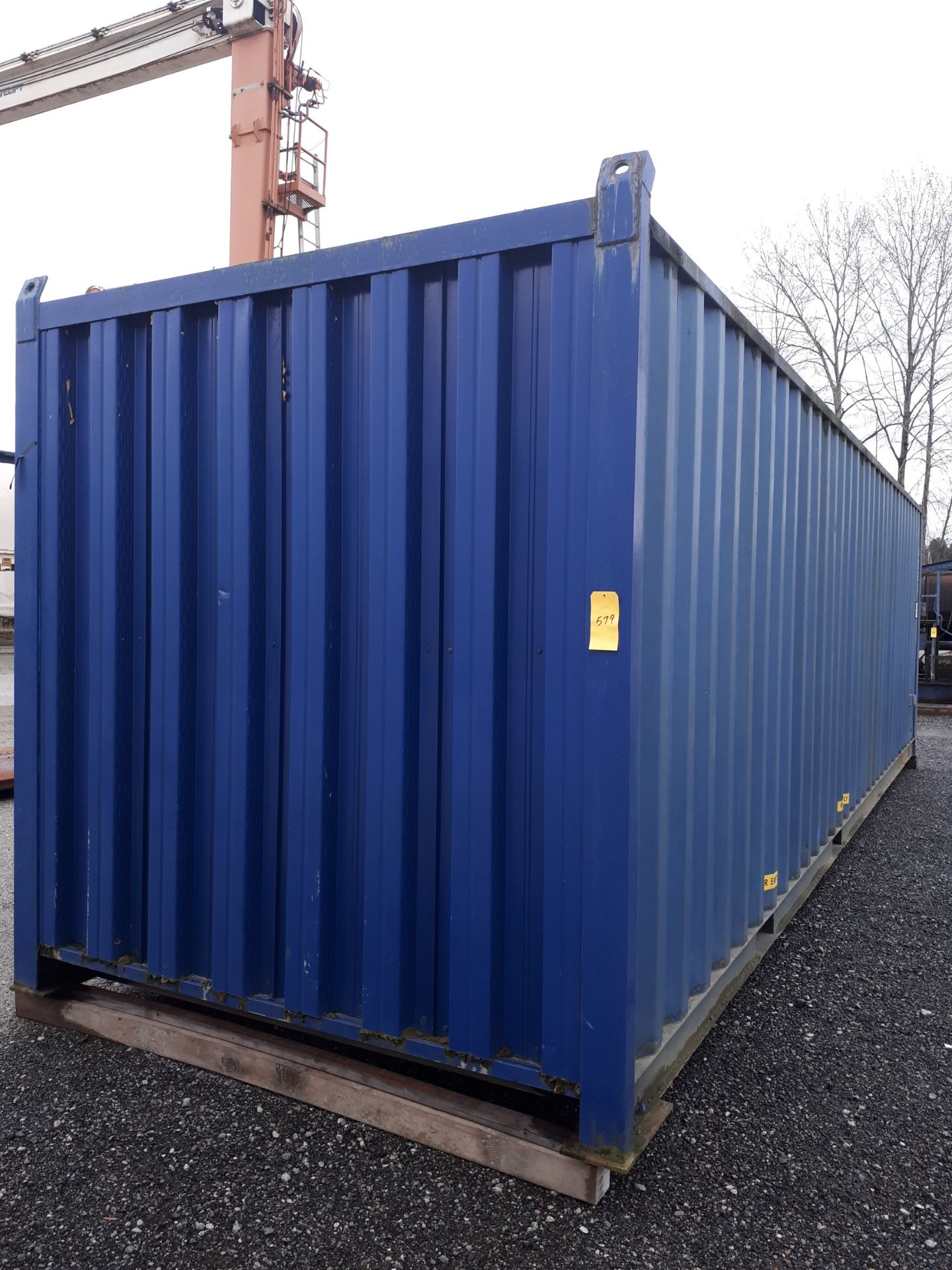 30' Blue Container, Insulated & Wired - Image 2 of 6