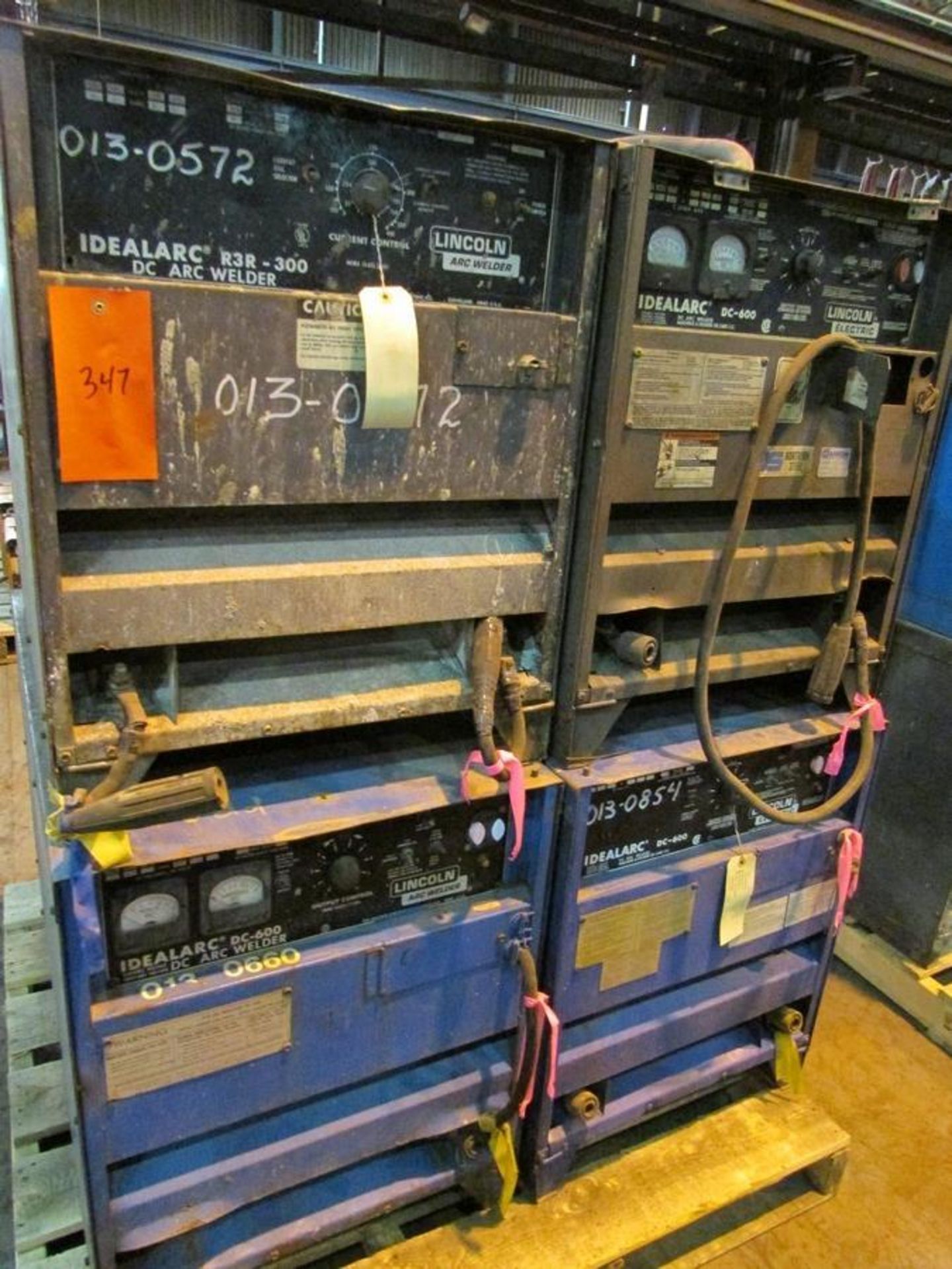 Pallet of 4 Lincoln Welders For Parts