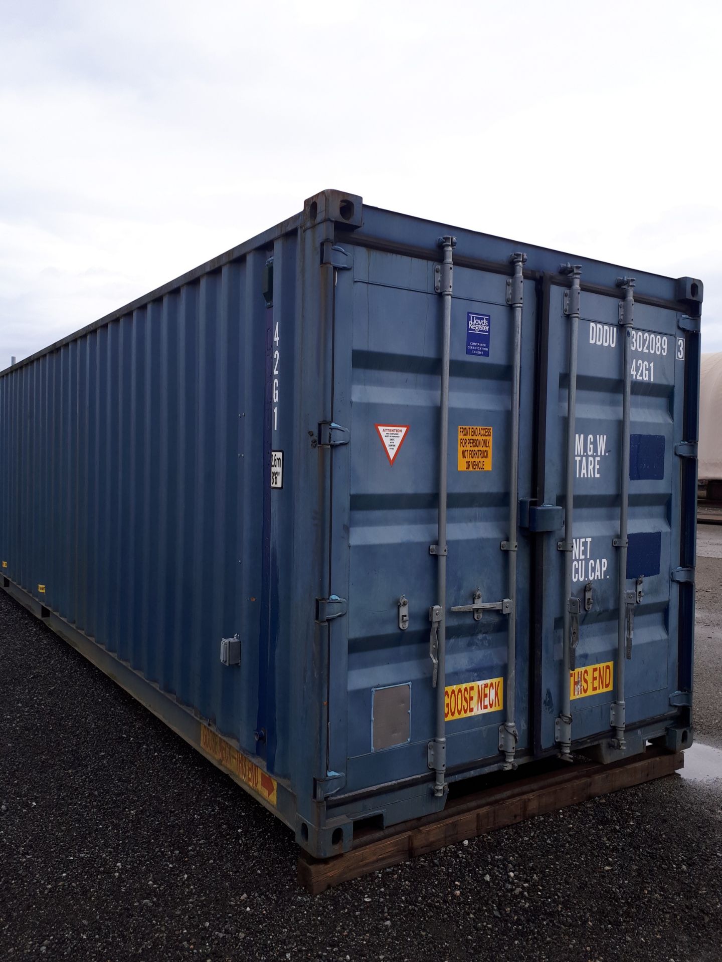 30' Blue Container, Insulated & Wired