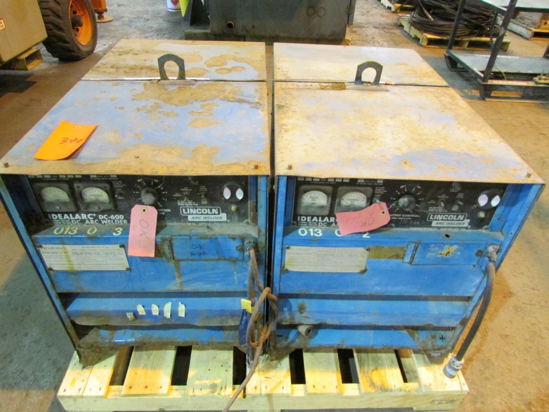 2 Lincoln Ideal Arc DC 600 Welders for Parts