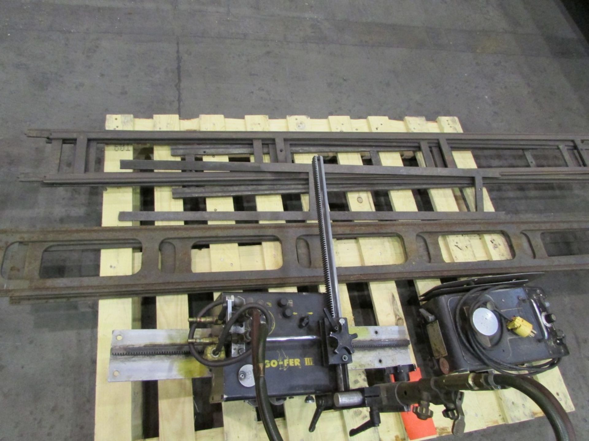 Pallet w/ 2 Robotic Track Cutters & Misc. Tracks - Image 3 of 3