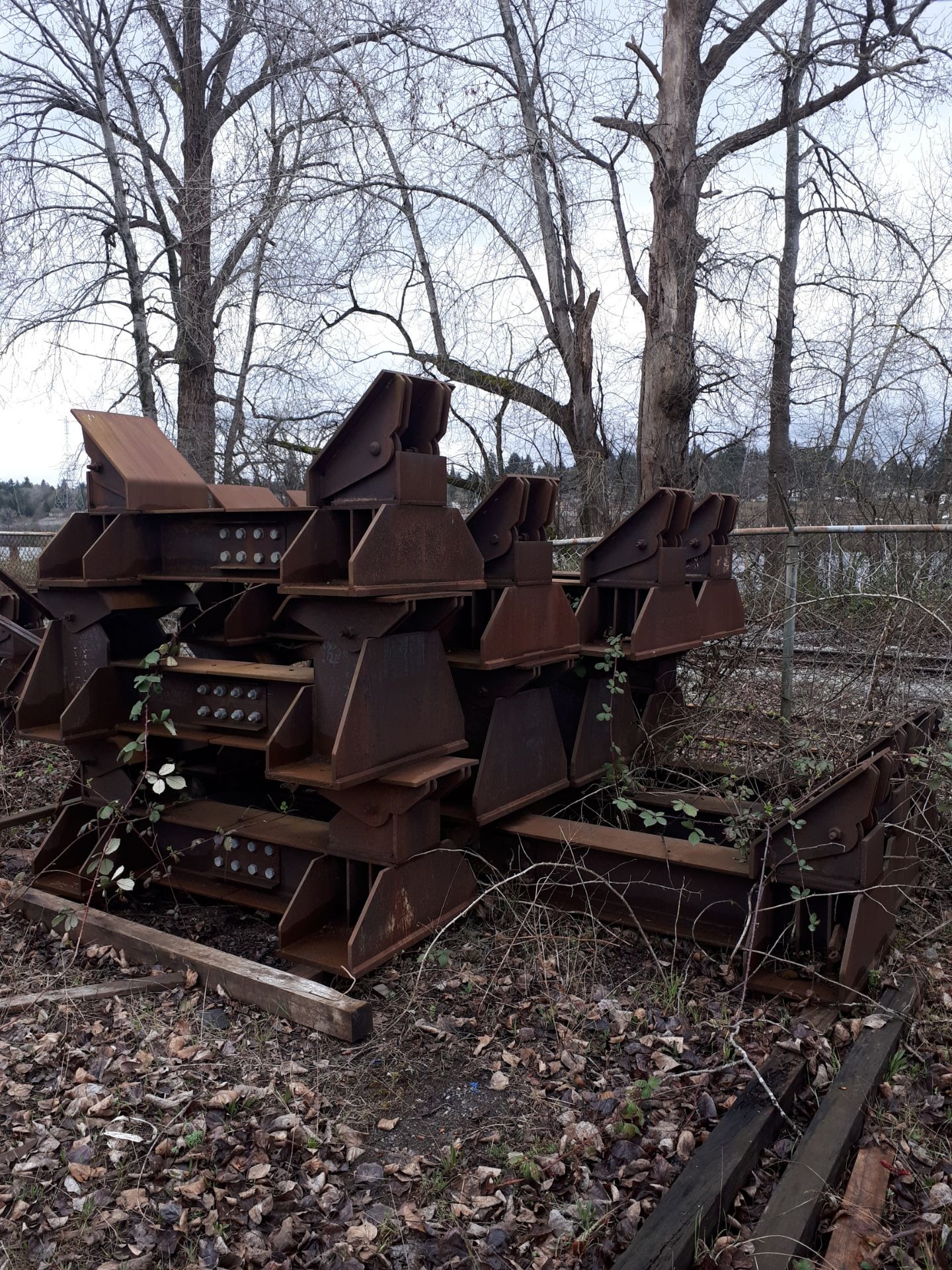 All Scrap Metal along South Fence (row begins at pile of steel tube about 40' East of railway - Image 8 of 13