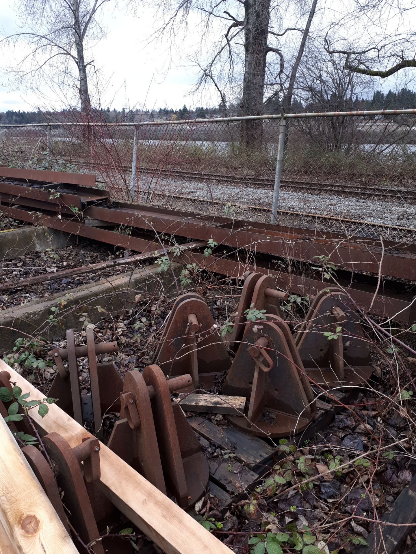 All Scrap Metal along South Fence (row begins at pile of steel tube about 40' East of railway - Image 10 of 13