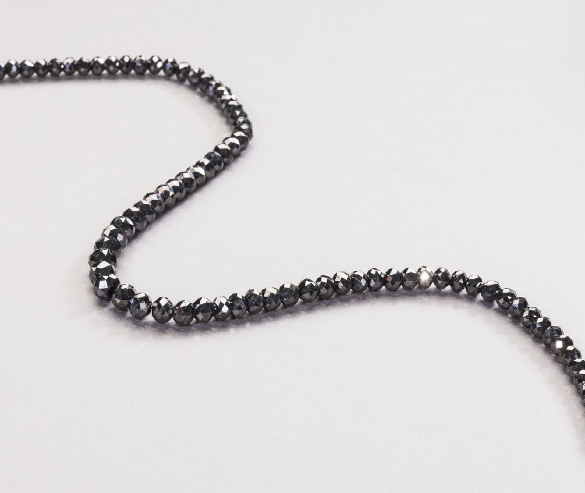 Schwarzes Diamantcollier.