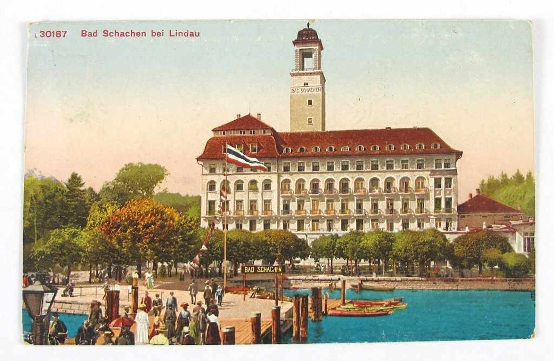 Vier Postkarten Lindau-Bad Schachen - Bild 2 aus 4