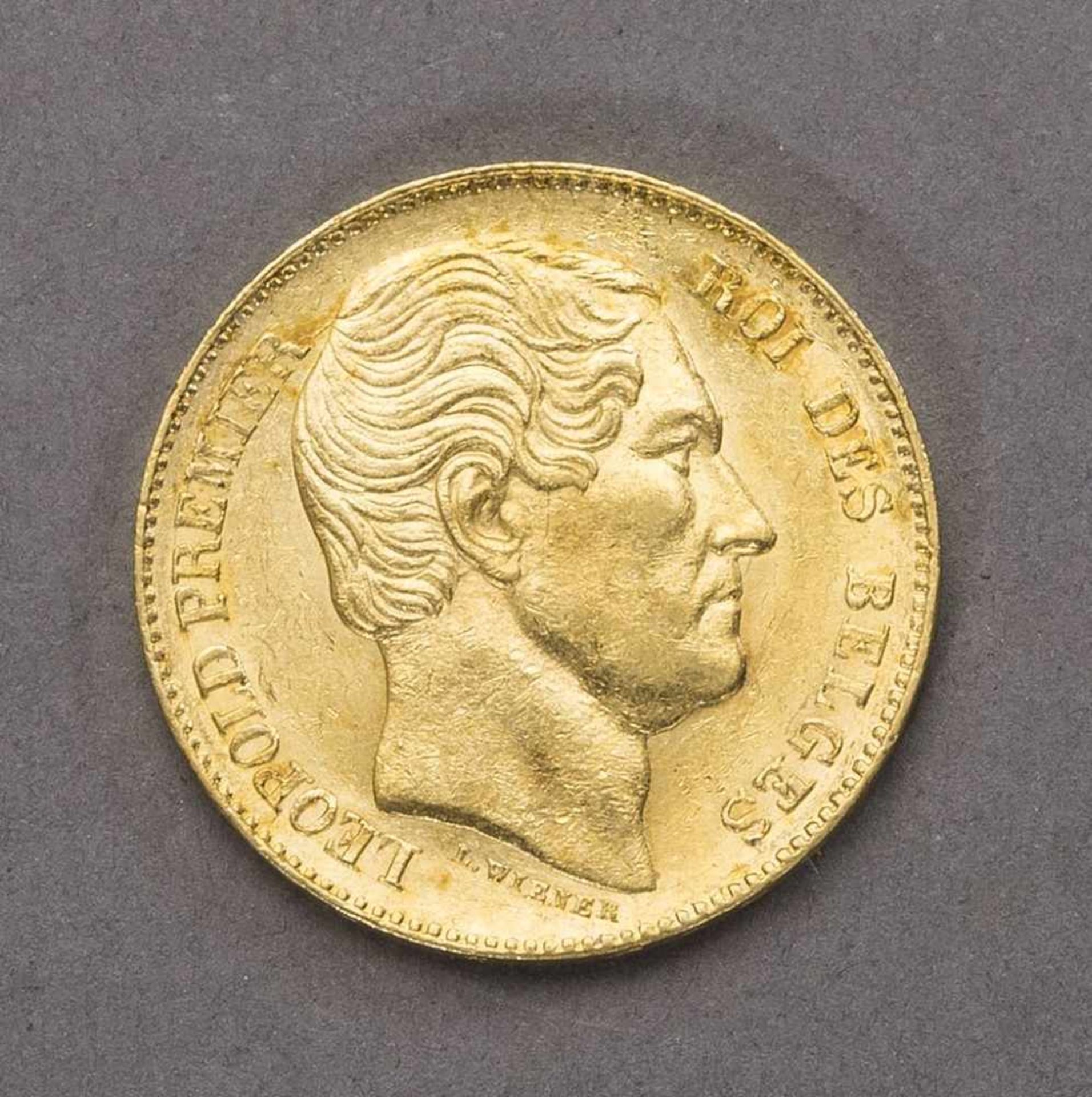 Belgien. 20 Francs Gold 1865.