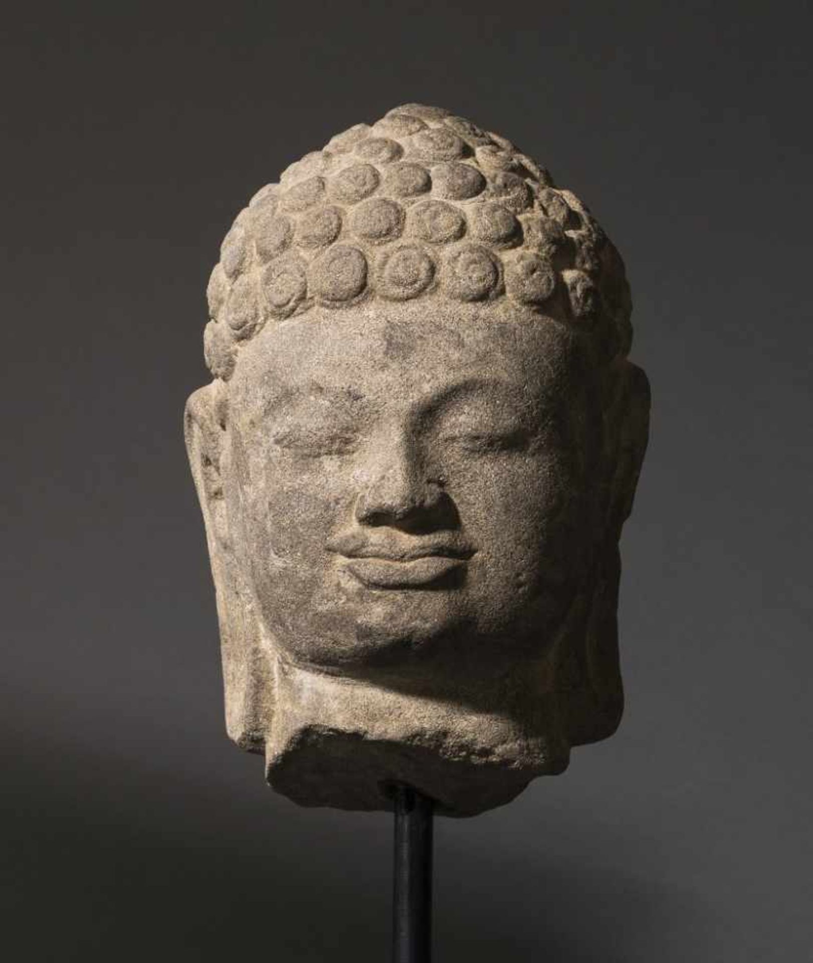 Kopf eines Buddha.