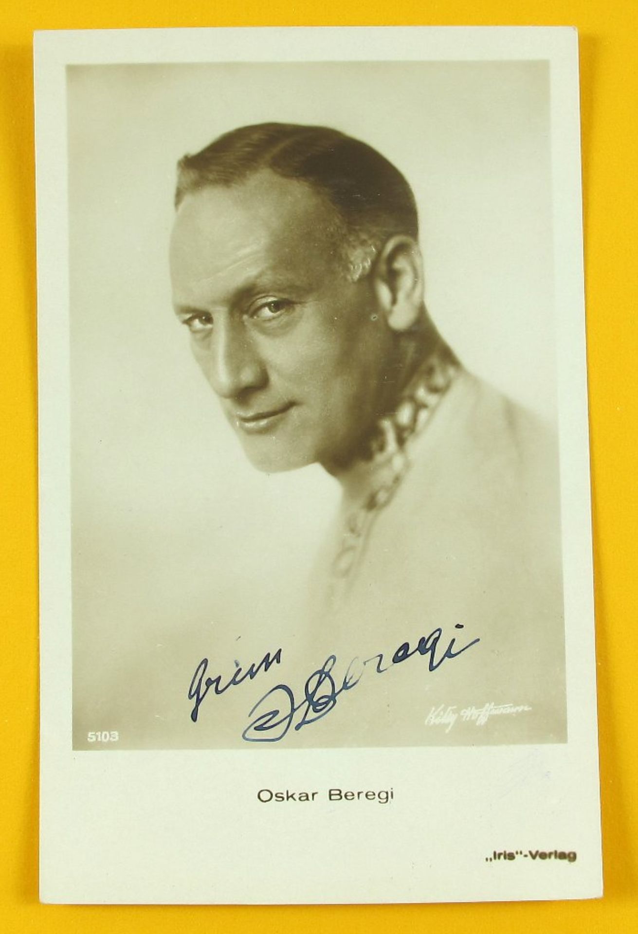 Autogrammkarte Oskar Beregi