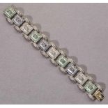 Diamant-/Saphir-/Smaragd-Armband.