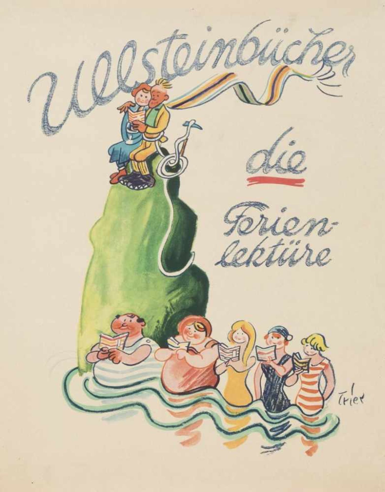 Plakat: Ullsteinbücher, die Ferienlektüre.