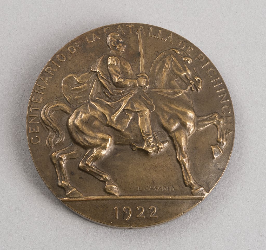 Ecuador: "Centenario de la Batalla de Pichincha 1922", - Image 2 of 2