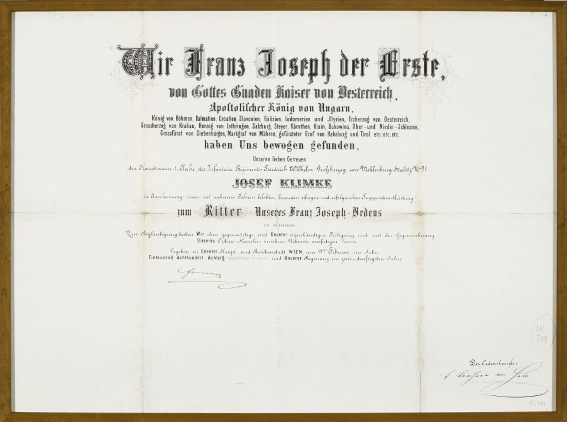 Österreich: Franz-Joseph-Orden.