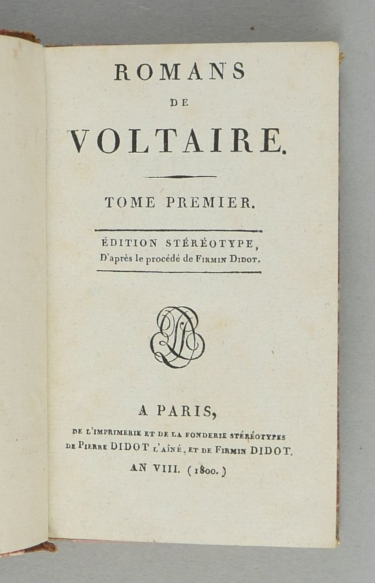 Voltaire. Romans.