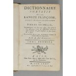 Richelet, Pierre. Dictionnaire Portatif de la Langue Françoise.
