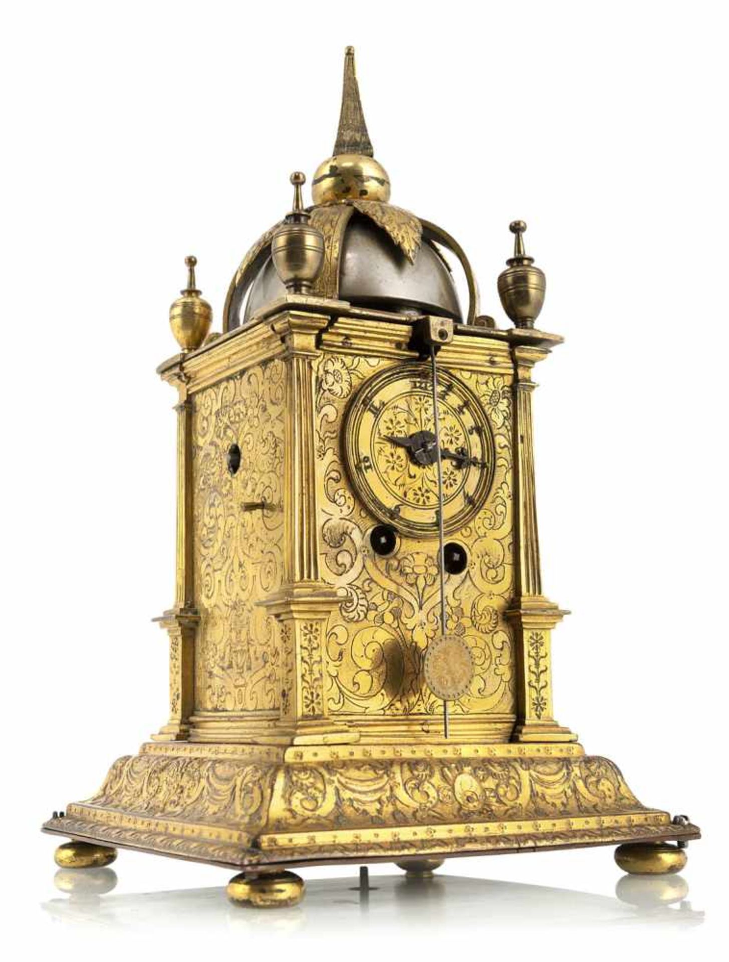 A one-hand Renaissance tower clock, stamped NS, (Nikolaus Schmidt c. 1576-1625 ?), Augsburg, c. - Image 6 of 7