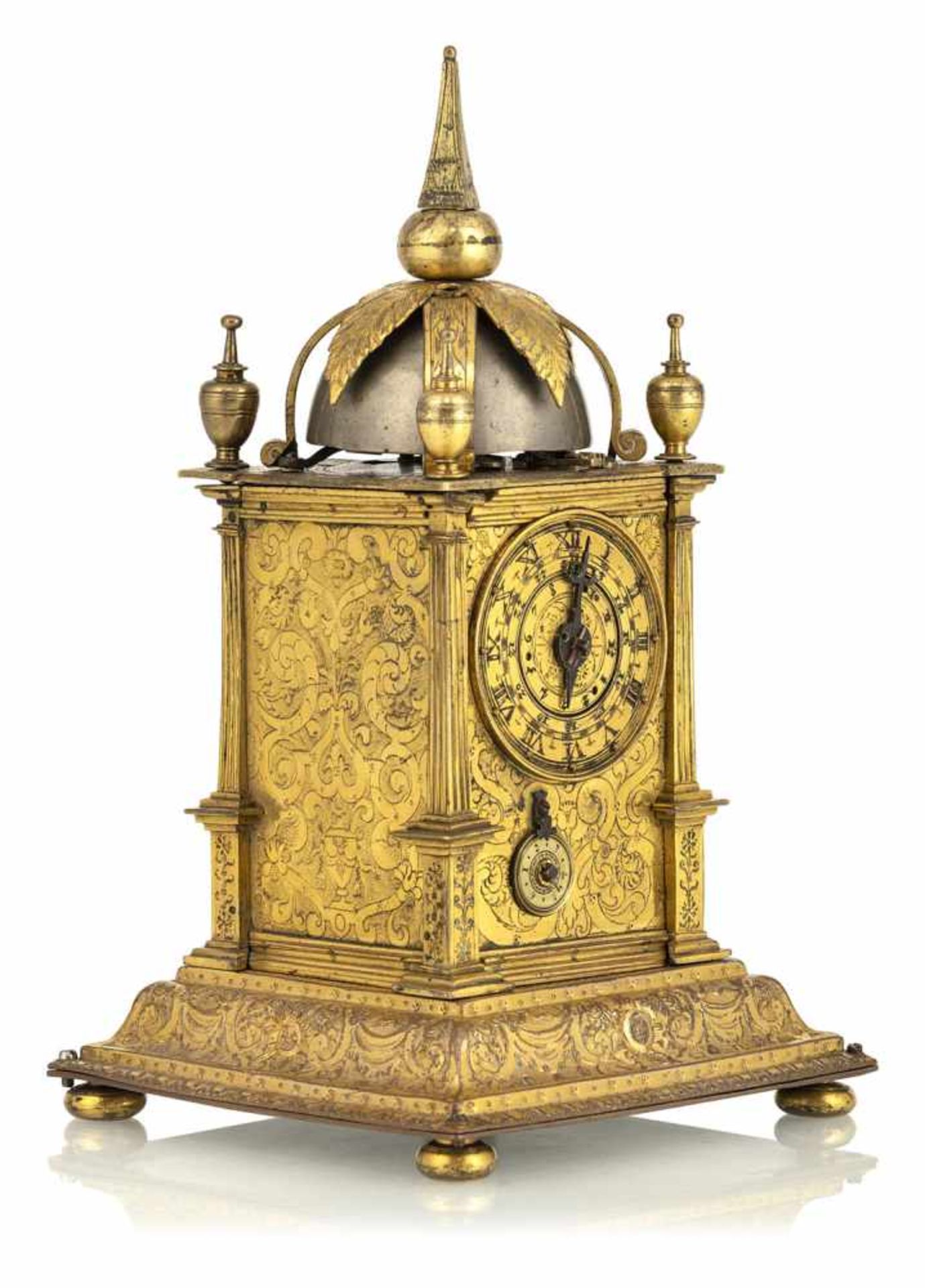 A one-hand Renaissance tower clock, stamped NS, (Nikolaus Schmidt c. 1576-1625 ?), Augsburg, c. - Image 2 of 7