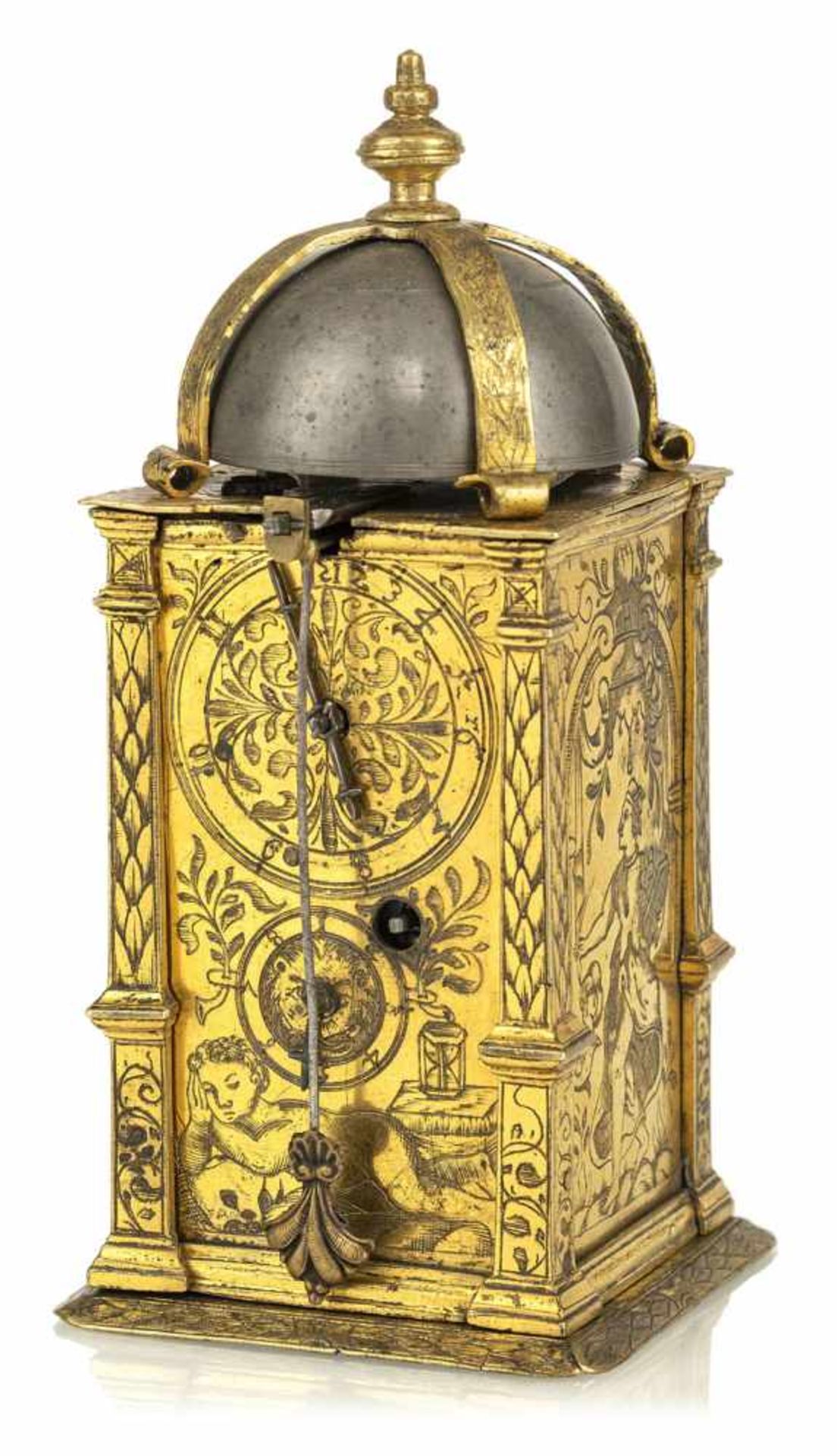A Renaissance one hand tower clock, marked CK (Conrad Kreizer Augsburg?), c. 1620. Hour striking - Image 3 of 7