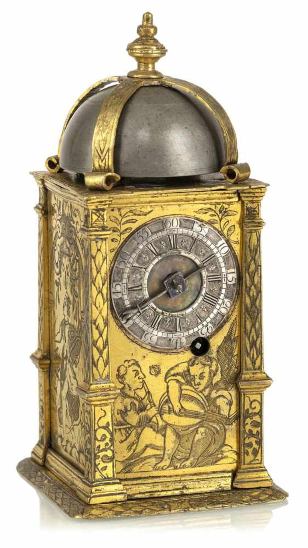 A Renaissance one hand tower clock, marked CK (Conrad Kreizer Augsburg?), c. 1620. Hour striking