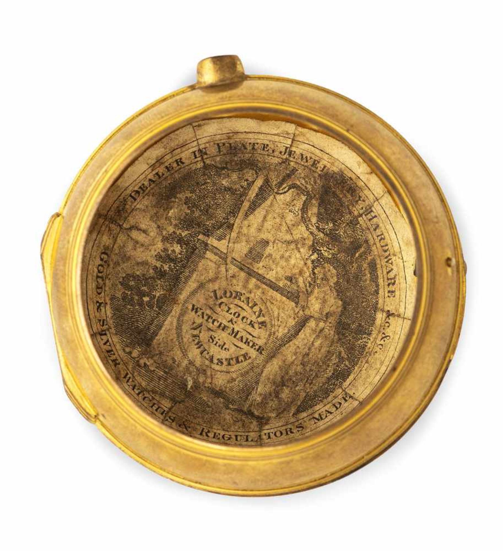 A large gilt pocket watch in a double case, signed Tho West London 913, c. 1700. Signed on - Image 2 of 3
