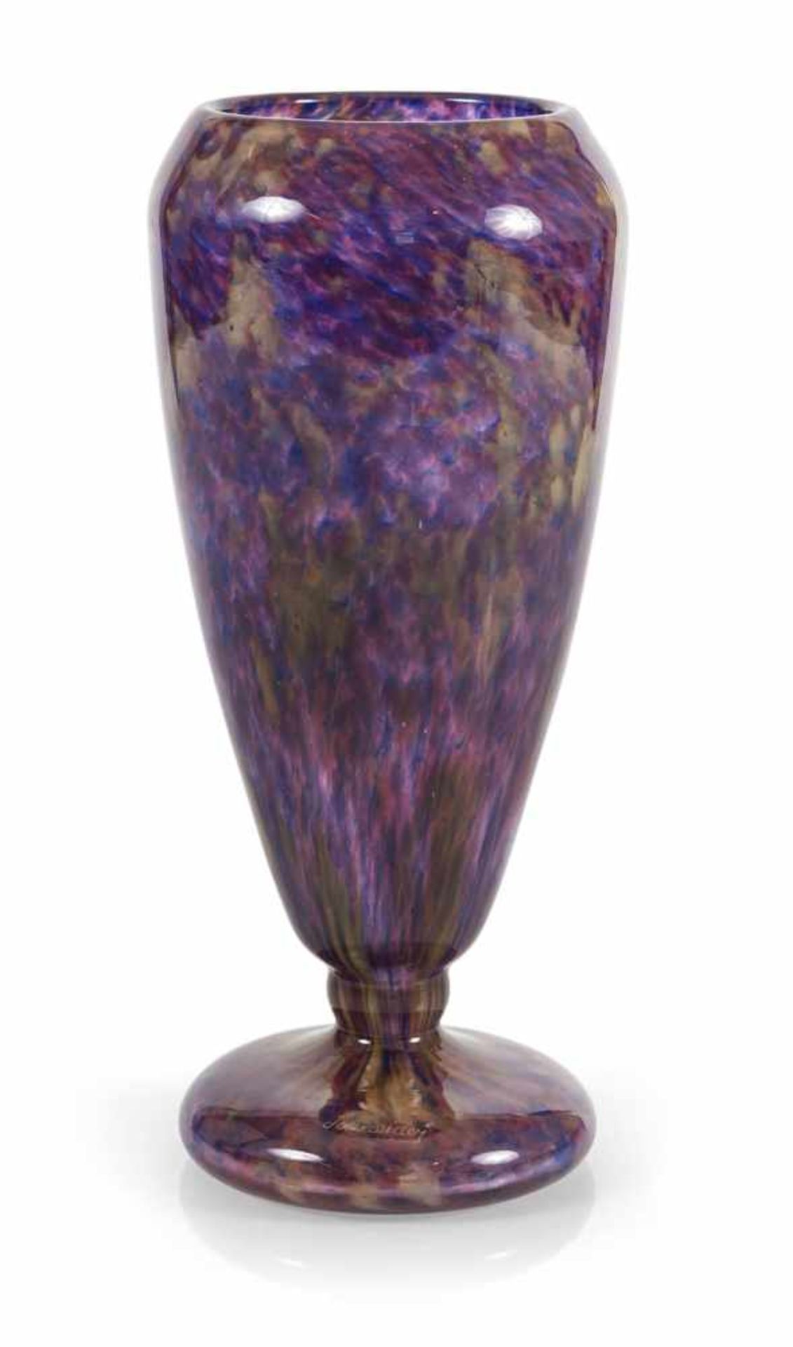 VASE, BEZ. SCHNEIDER, FARBIGE