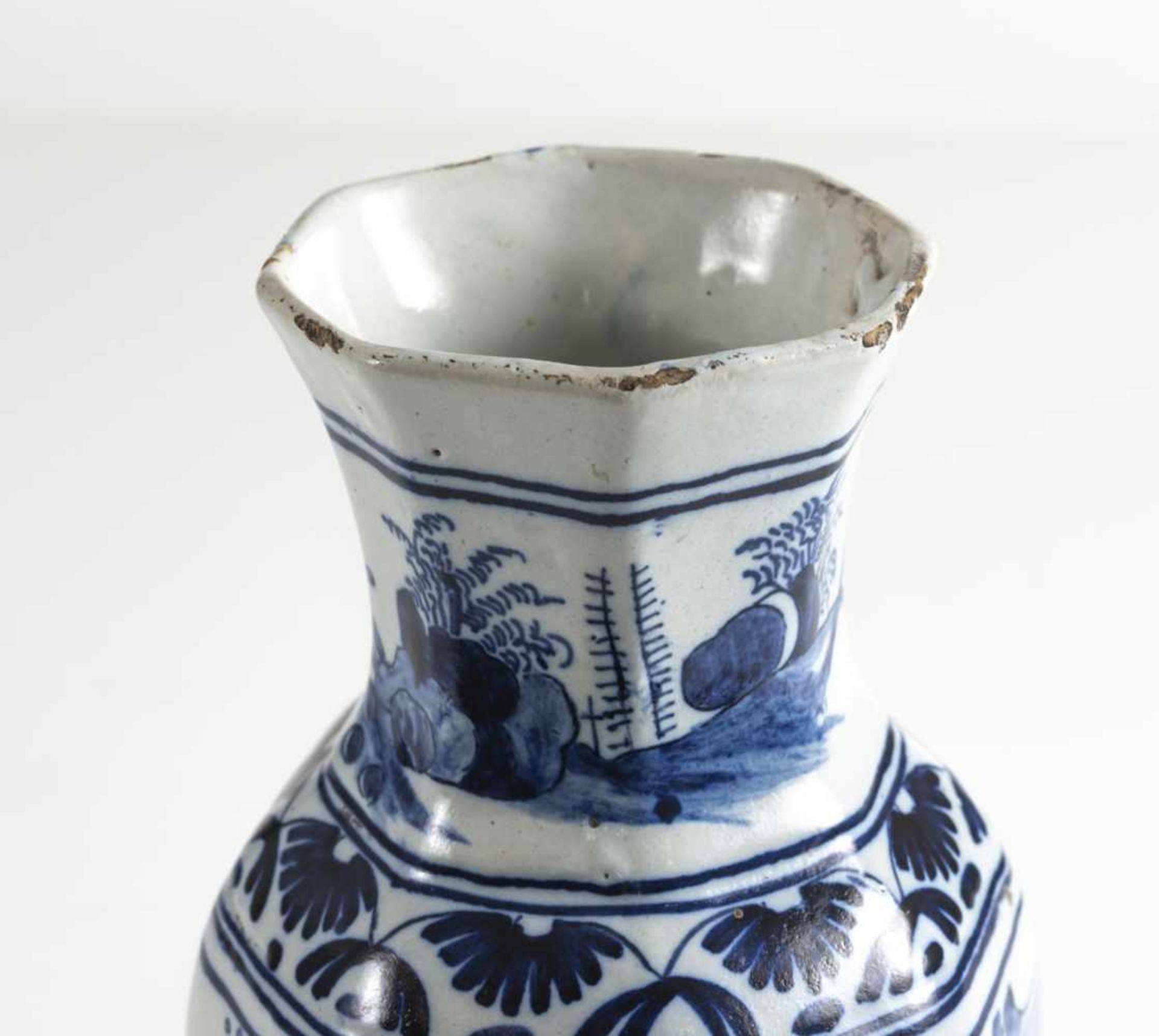 VASE, DELFT, ENDE 17.JH., DE - Bild 3 aus 4