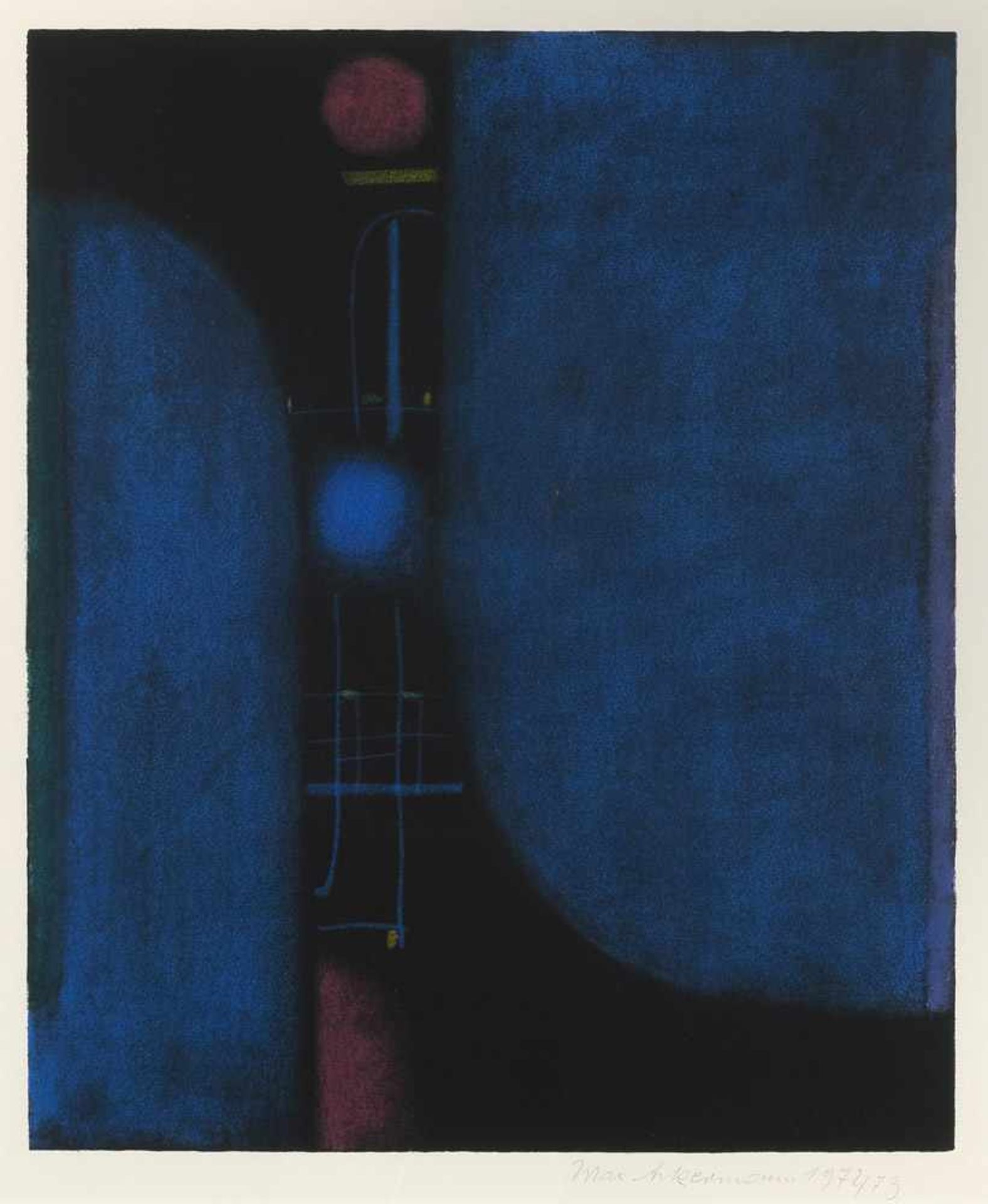 Ackermann, MaxBerlin, 1887 - Unterlengenhardt, 197546,1 x 37,8cm,R."Mikrophonie I", 197