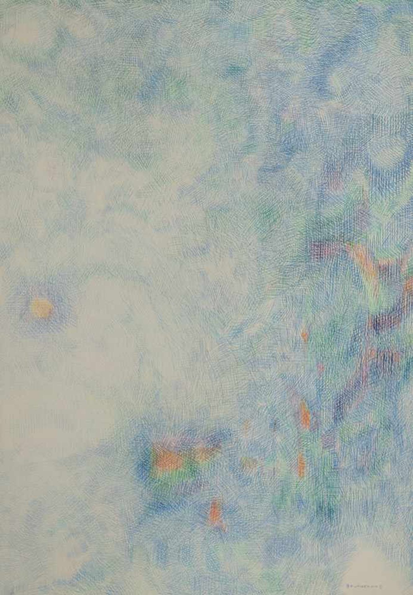 Demblin, August CharlesEllwangen, geboren 194870 x 100 cm,R.Ohne Titel. Farbstift auf P