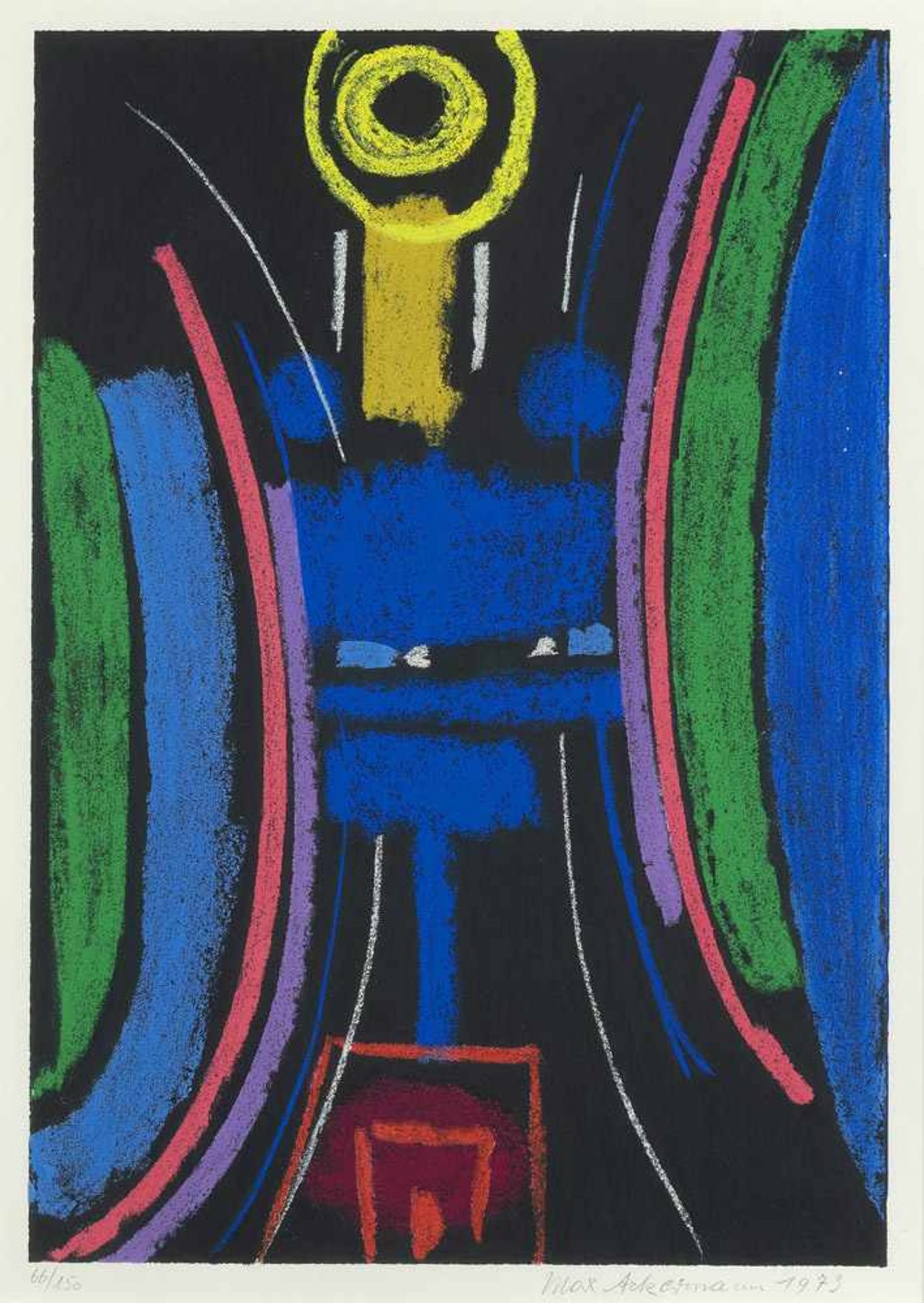 Ackermann, MaxBerlin, 1887 - Unterlengenhardt, 197550,1 x 34,8cm,R."Energie III", 1973.