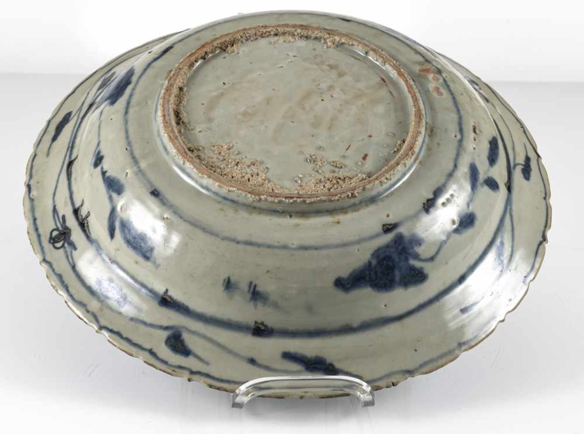 Drei unterglasurblaue Swatow-Schalen aus Porzellan - Bild 4 aus 4