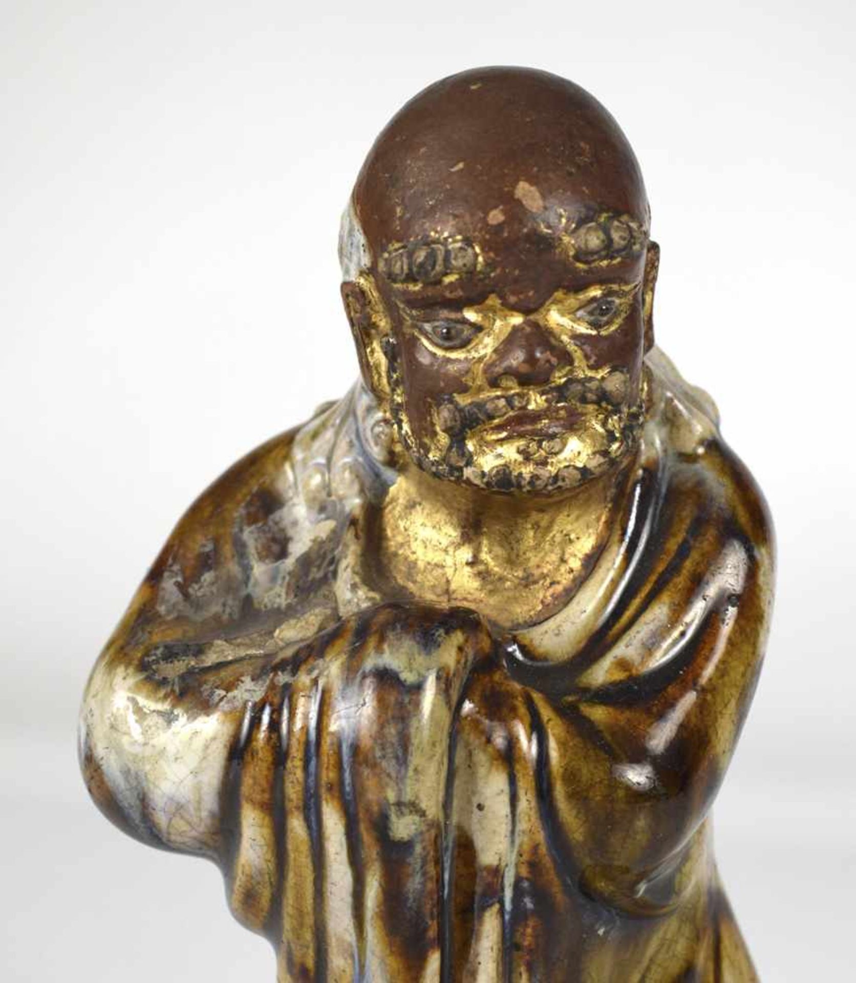 Shiwan-Figur des Bodhidharma - Bild 3 aus 4