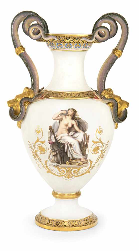 Prunkvolle Schlangenhenkelvase - Image 2 of 4