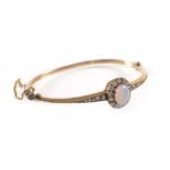 OPAL-DIAMANT-ARMREIF, 14KT GG,