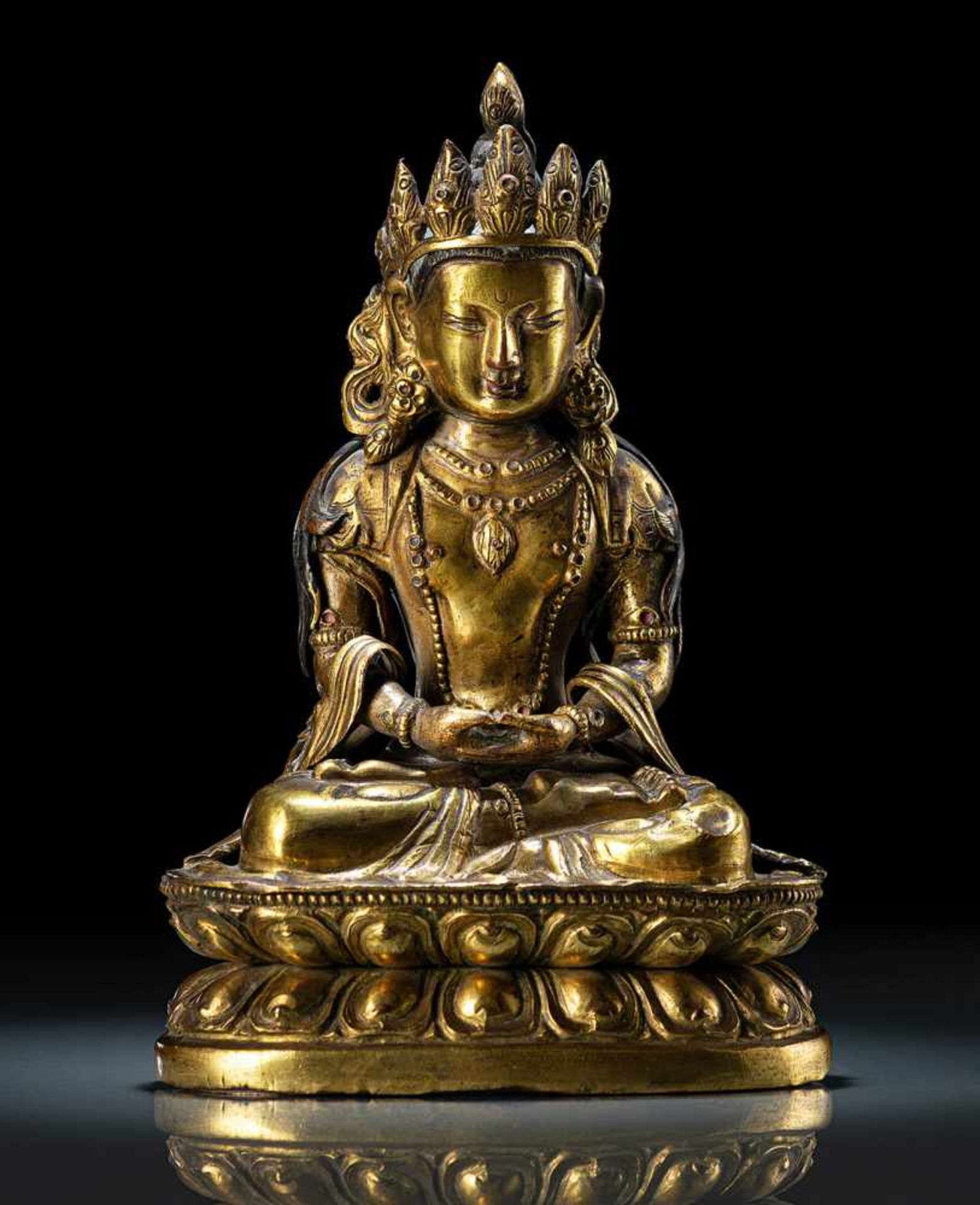 Frühe Bronze des Manjushri - Bild 6 aus 6