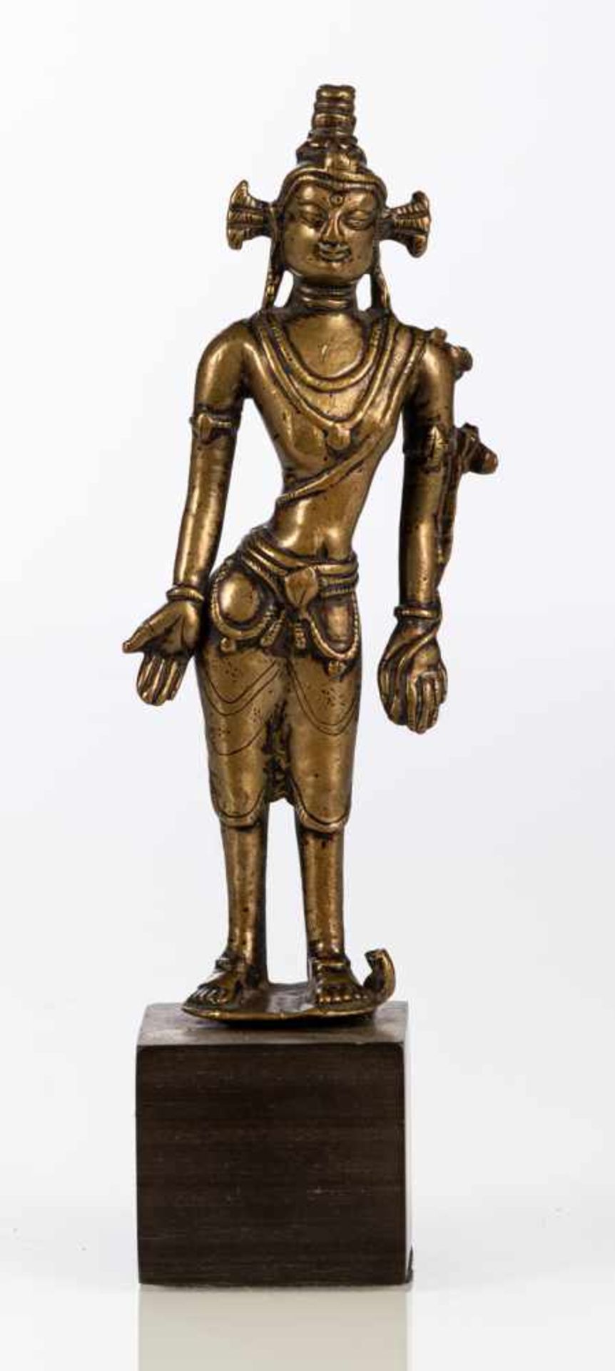 Frühe Bronze eines Bodhisattva - Bild 5 aus 9