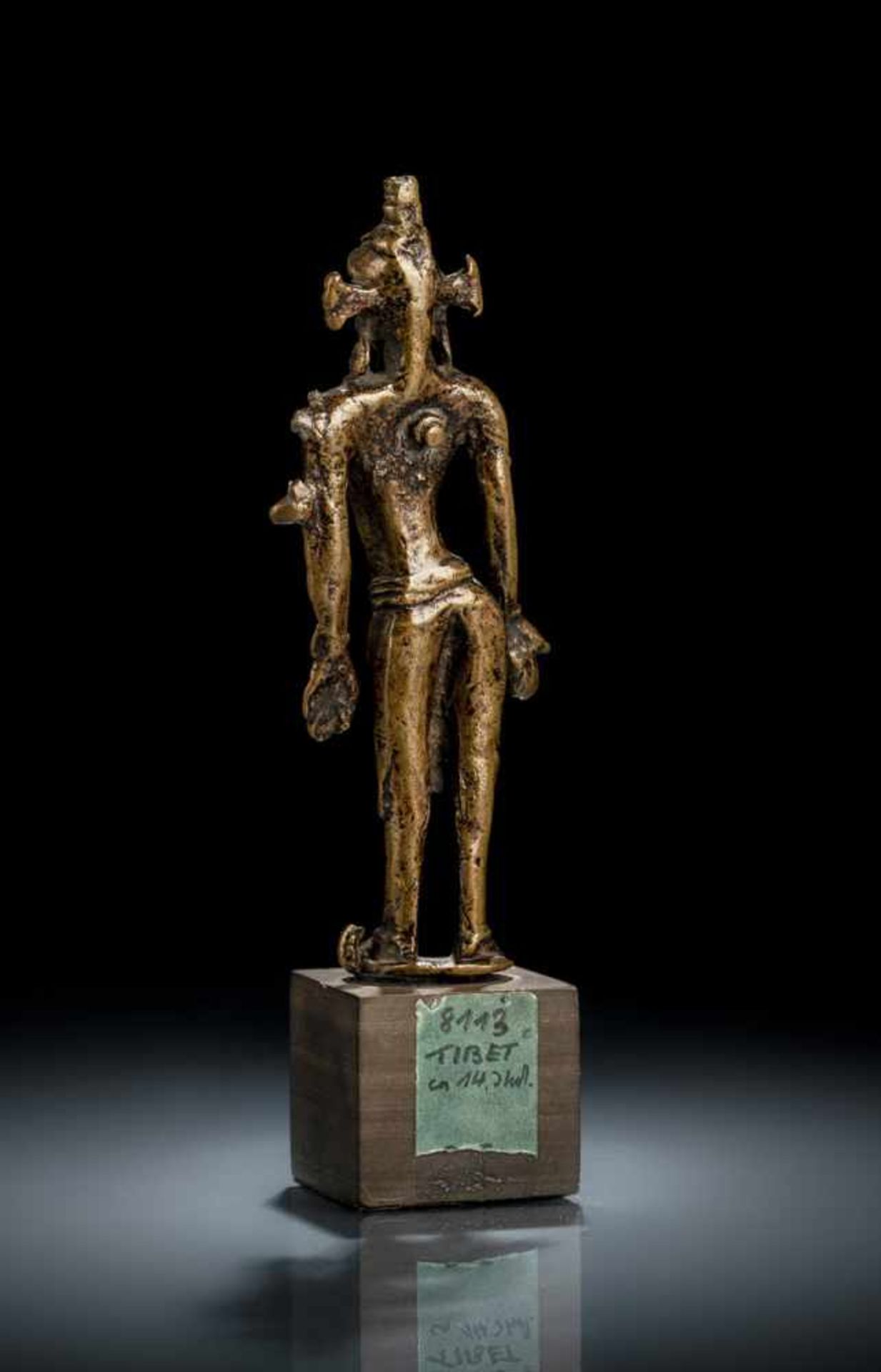 Frühe Bronze eines Bodhisattva - Bild 3 aus 9