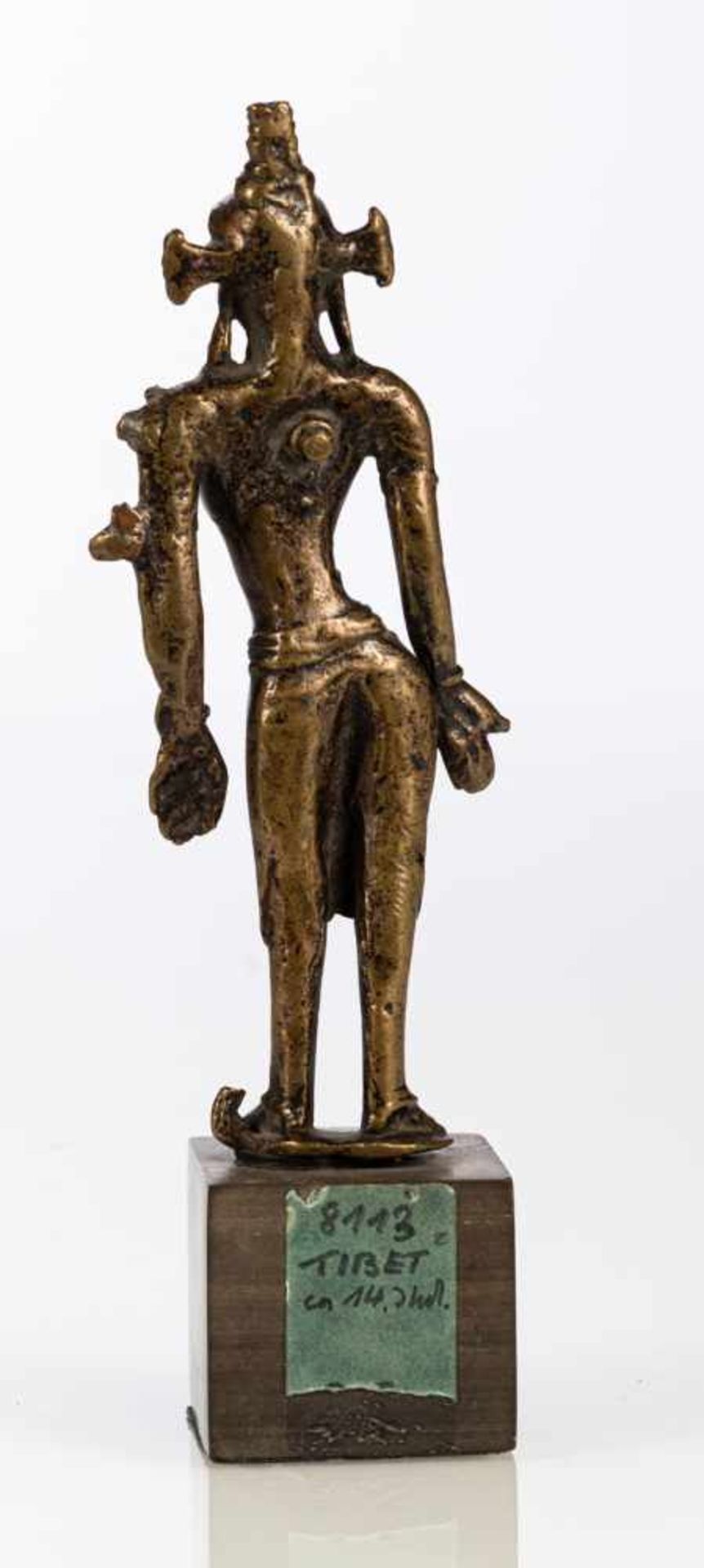 Frühe Bronze eines Bodhisattva - Bild 7 aus 9