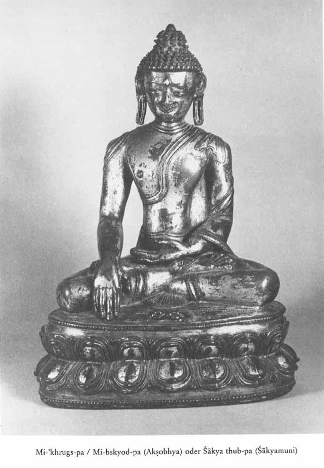 Feuervergoldete Bronze des Buddha Shakyamuni - Bild 4 aus 4