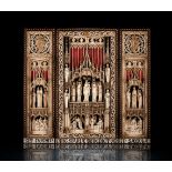 Meisterliches Altar-Triptychon im gotischen Stil