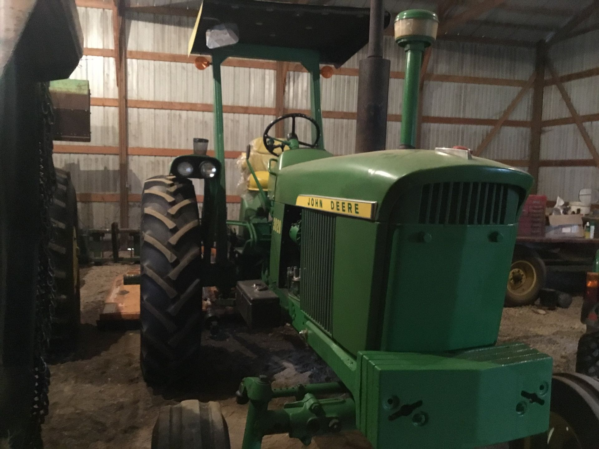 1966 John Deere 3020 Gas, JD Wide Front, Synchro Range, Roll Bar & Canopy, Dual Hydraulic Remotes, - Image 10 of 13