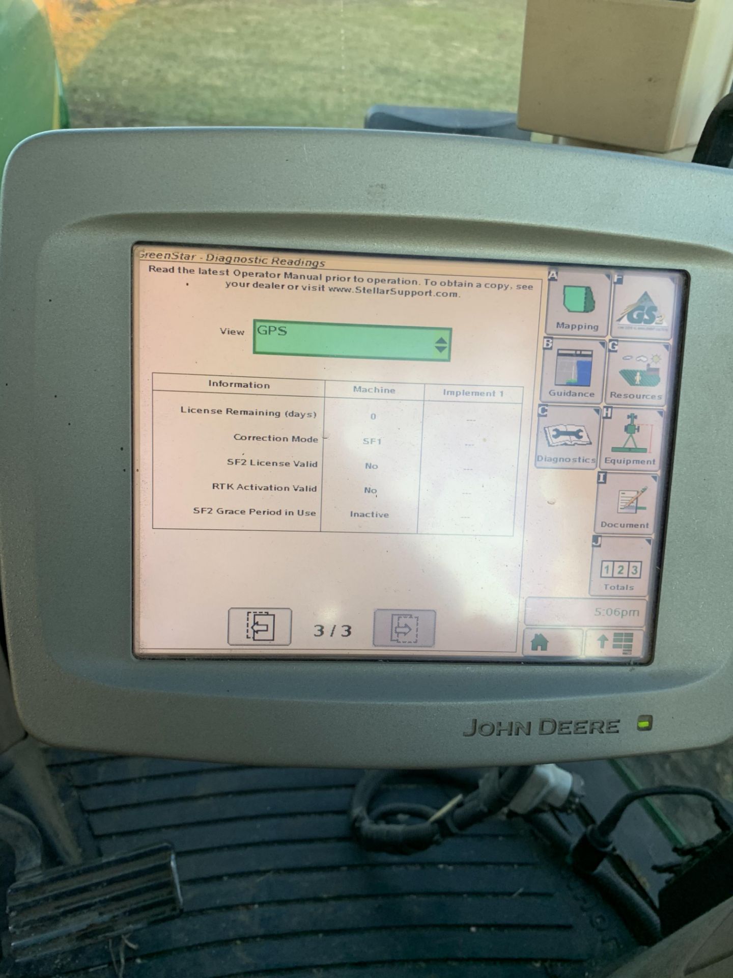 John Deere 2600 Monitor Console, Serial #PCGU26H211463. Auto Tract Activation - Image 3 of 6