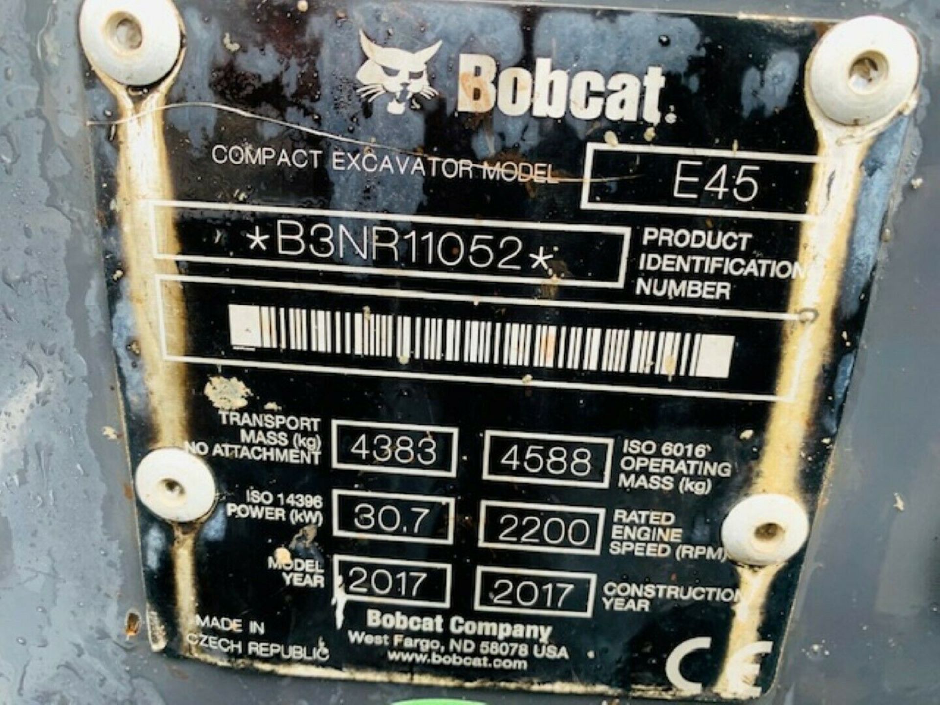 Bobcat E45 Excavator - Image 12 of 12