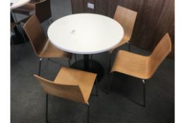 Cafe Table With 4 Chairs