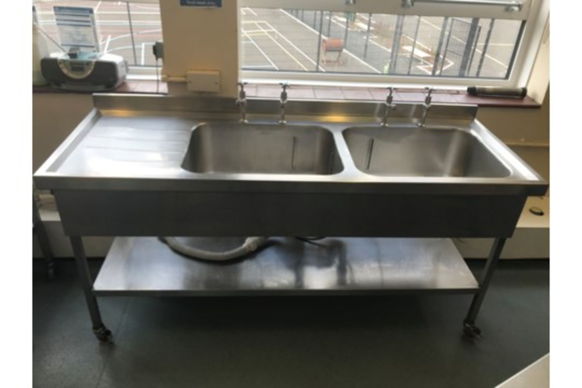Catering Stainless Steel Double Sinks